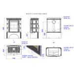 Kachlová kamna ABX Iberia s výměníkem, tabakbraun 